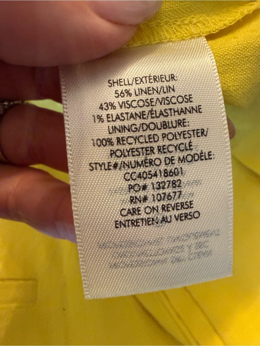 ALICE & OLIVIA • Conry Linen Pleated Shorts Yellow High rise - size 2 - Picture 7 of 7